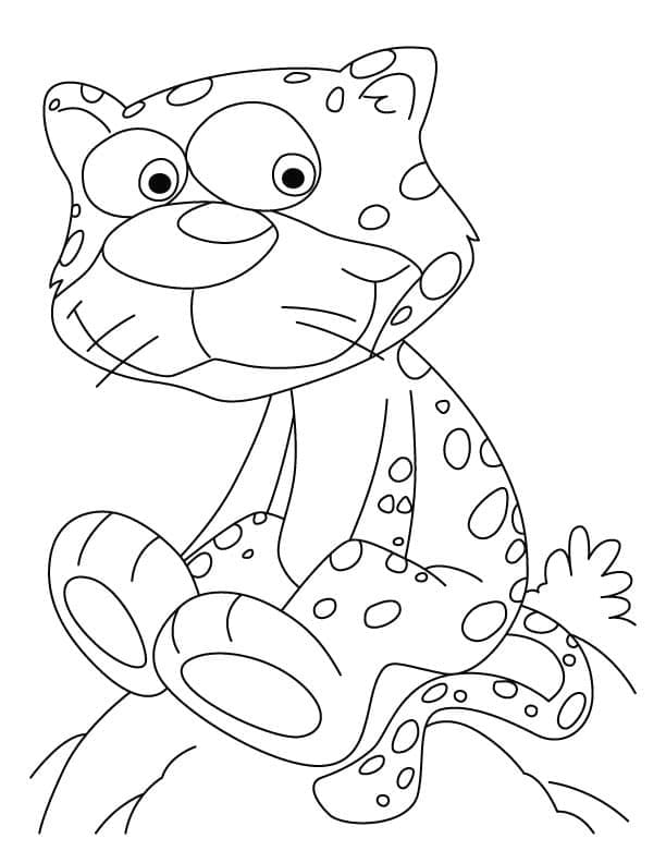 Cartoon lustiger Gepard