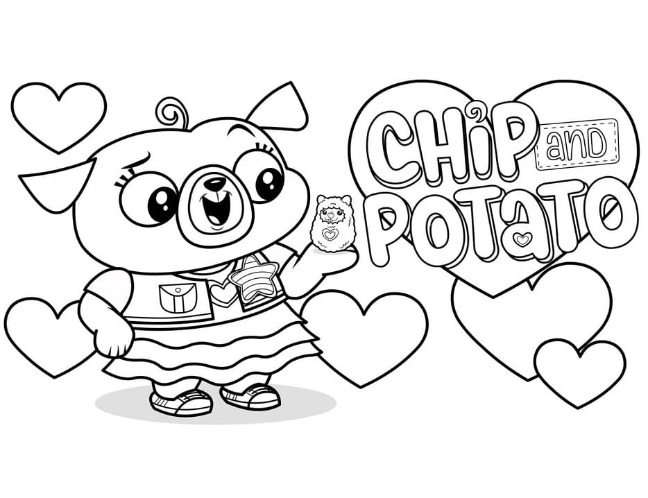 Chips und Toffel ausmalbilder