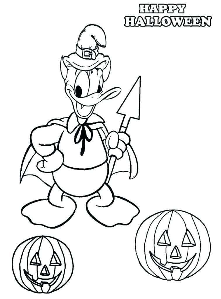 Donald Duck an Halloween