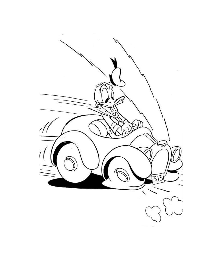 Donald Duck fährt