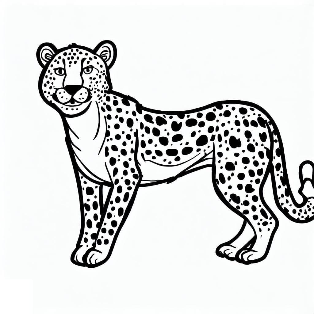 Druckbarer Gepard