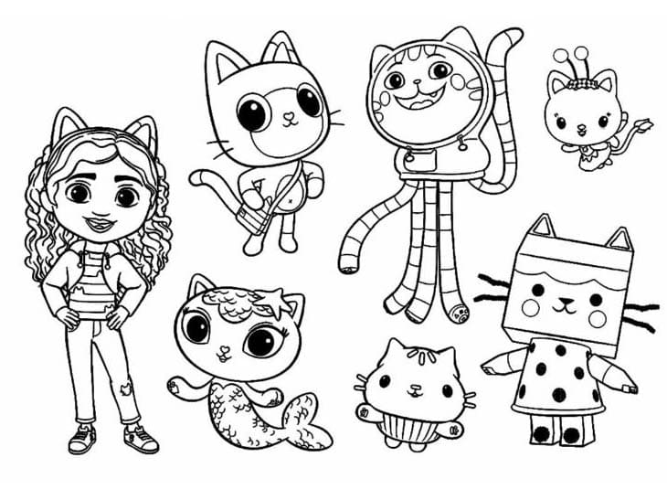 Gabby’s Dollhouse ausmalbilder
