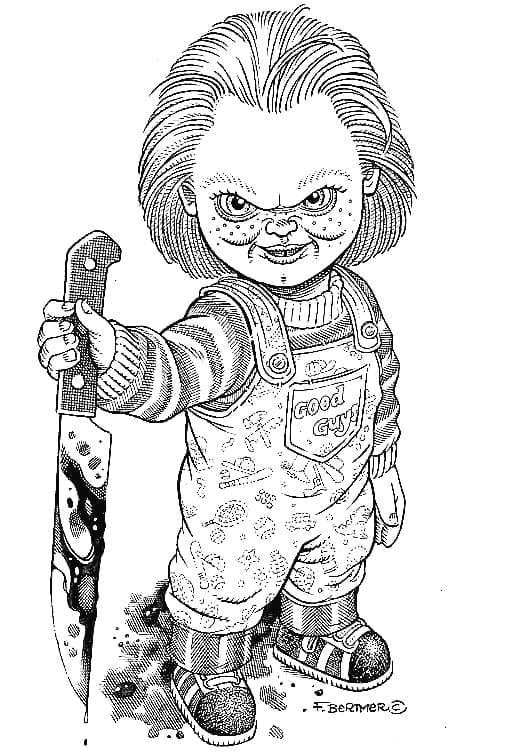 Chucky ausmalbilder