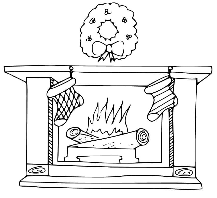 Kamin zum Ausdrucken Ausmalbilder. Kostenlos herunterladen, ausdrucken ...