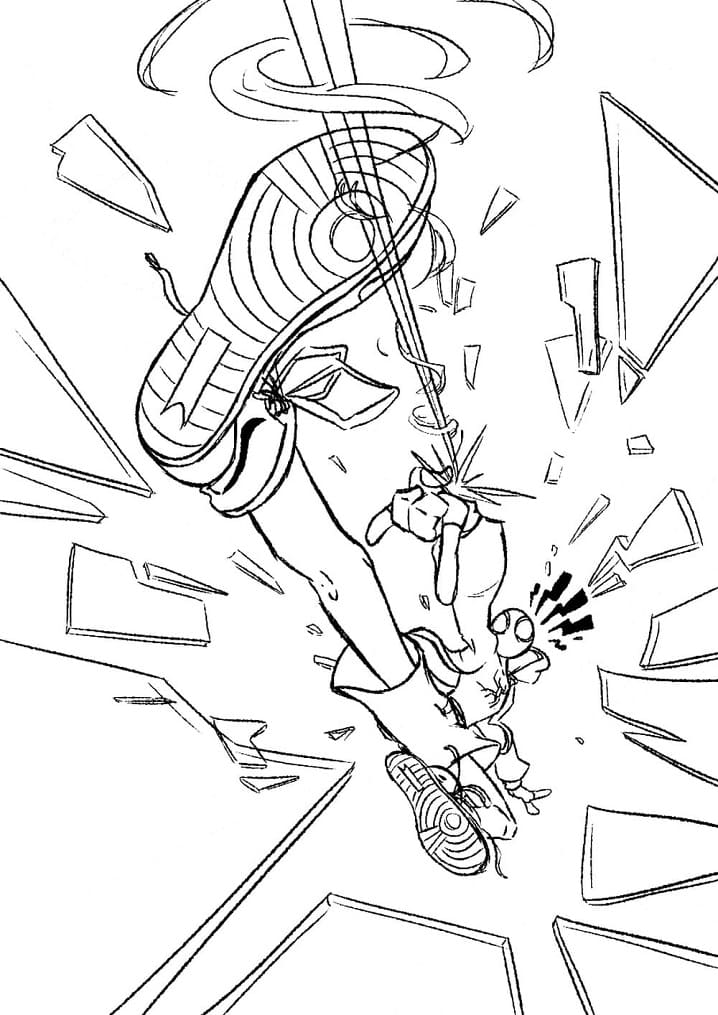 Kostenloser druckbarer Spider-Man Miles Morales