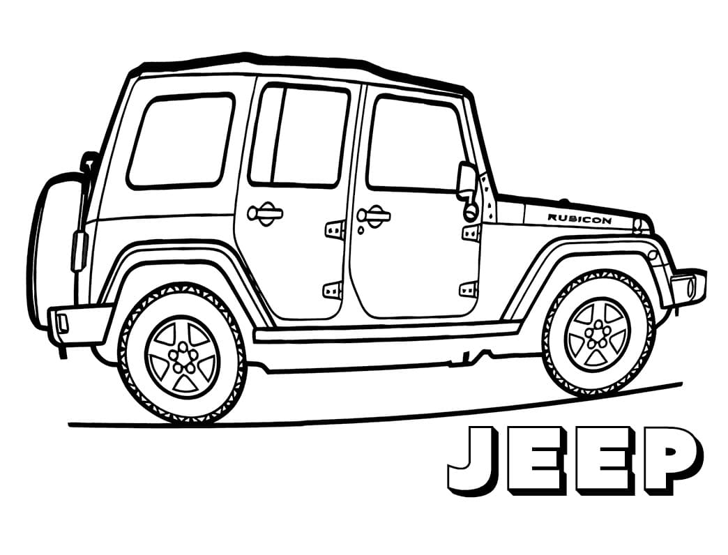 Ausmalbilder Jeep: Abenteuer auf Papier!