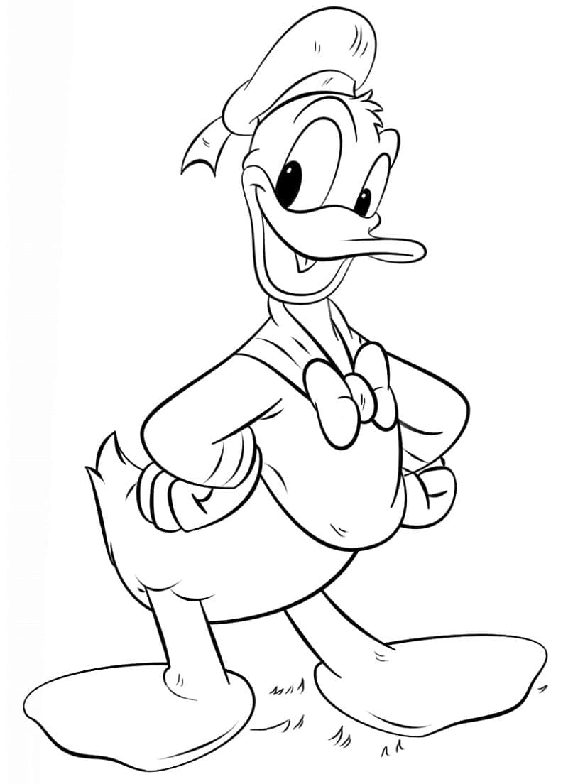 Lächelnder Donald Duck