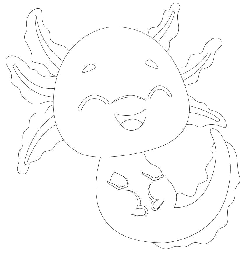 lachender Axolotl