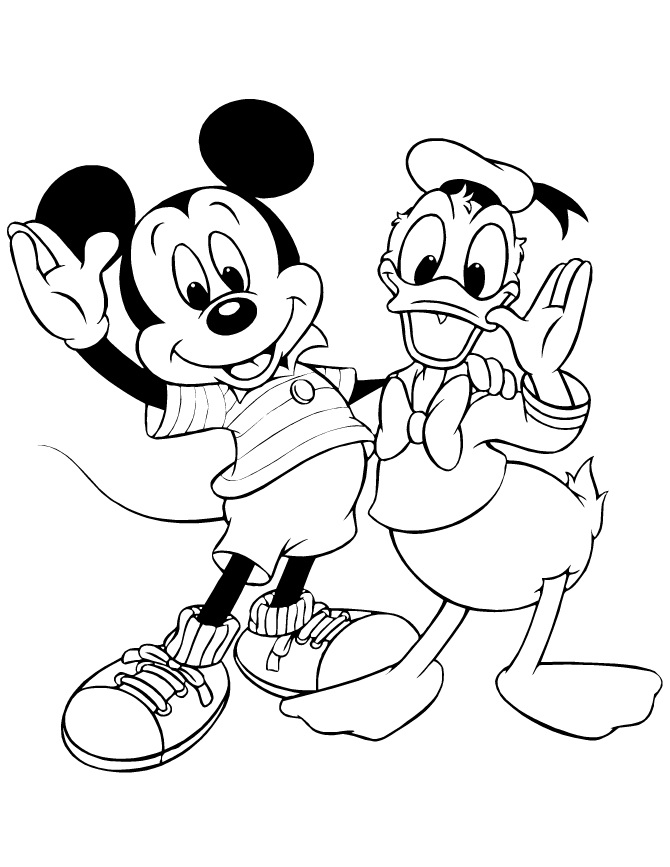 Mickey Mouse und Donald Duck