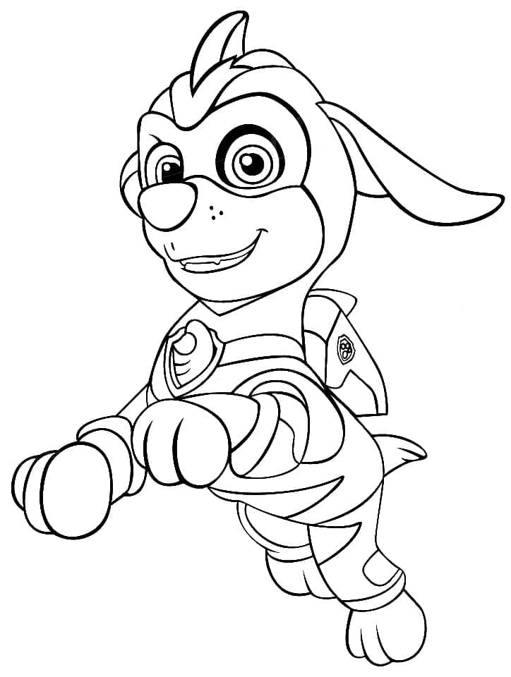 Mighty Pups Zuma coloring page