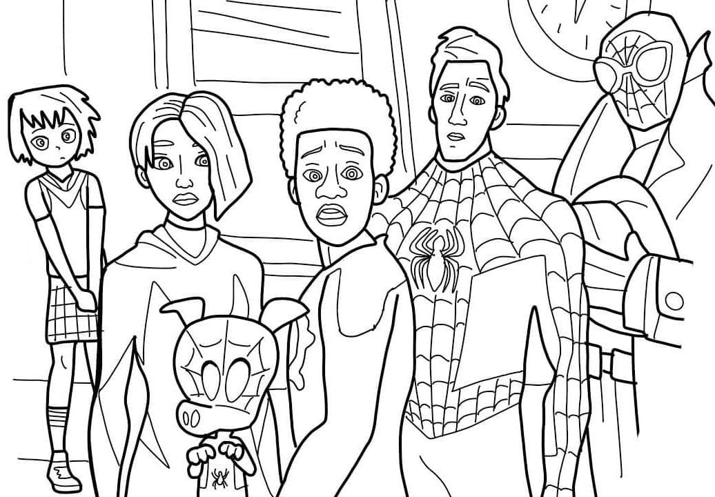 Miles Morales und seine Freunde