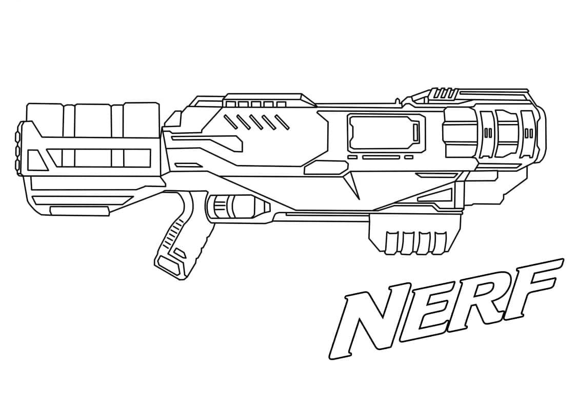 Nerf-gewehr Ausmalbilder. Kostenlos Herunterladen, Ausdrucken Oder 