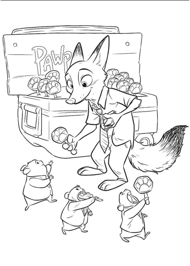 Nick Wilde verkauft Eis