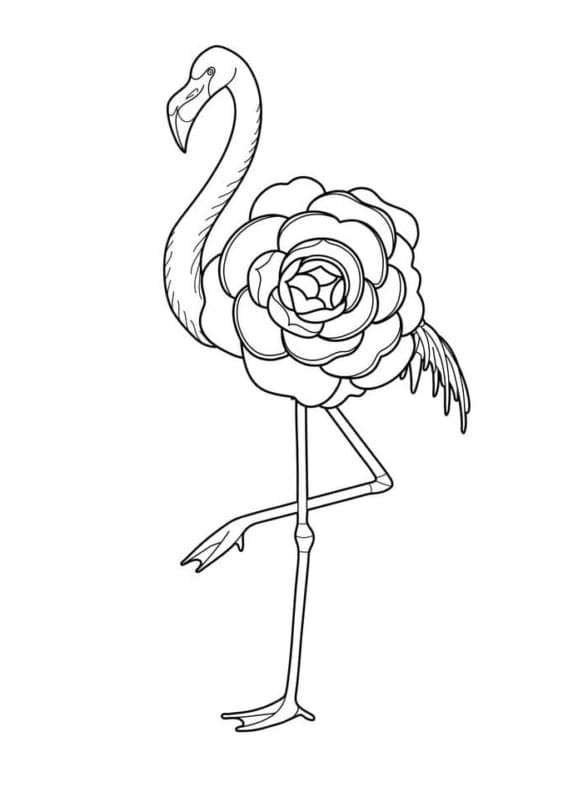 Blumenflamingo