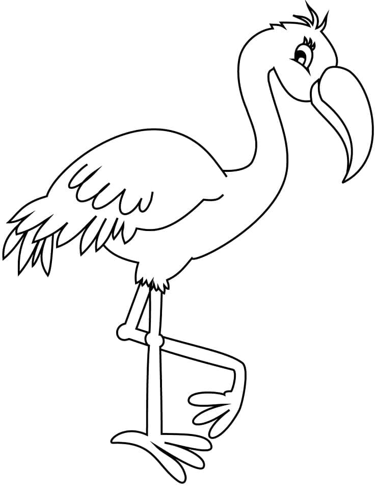 Cartoon-Flamingo