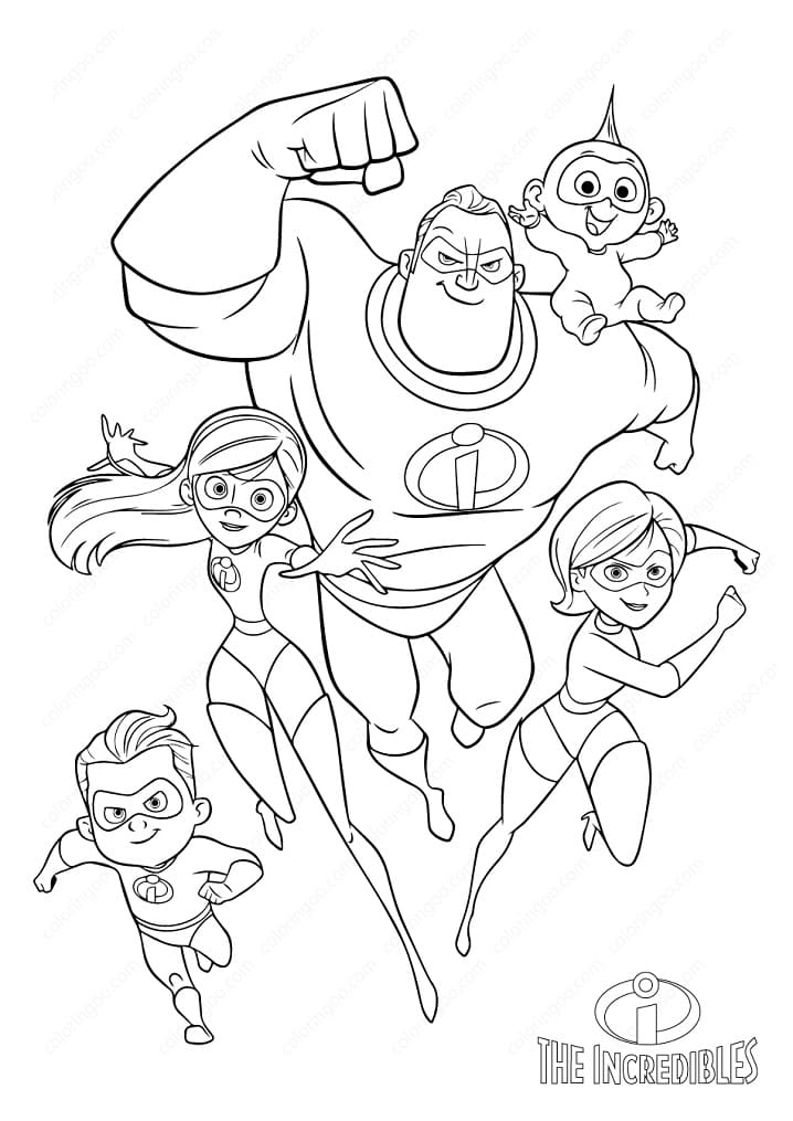 Die Unglaublichen ausmalbilder