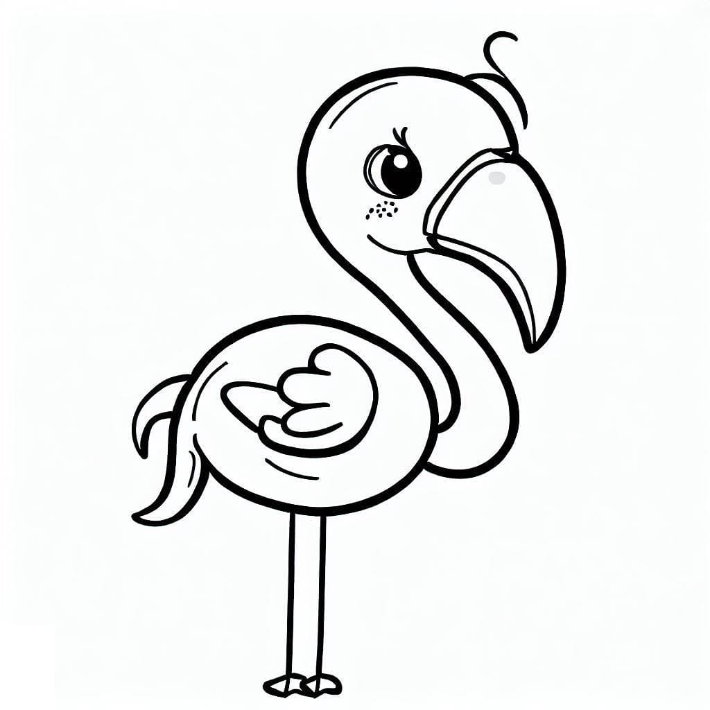 Ein süßer Flamingo