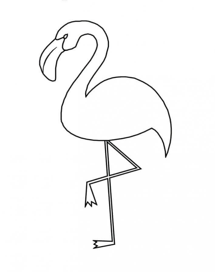 Einfacher Flamingo