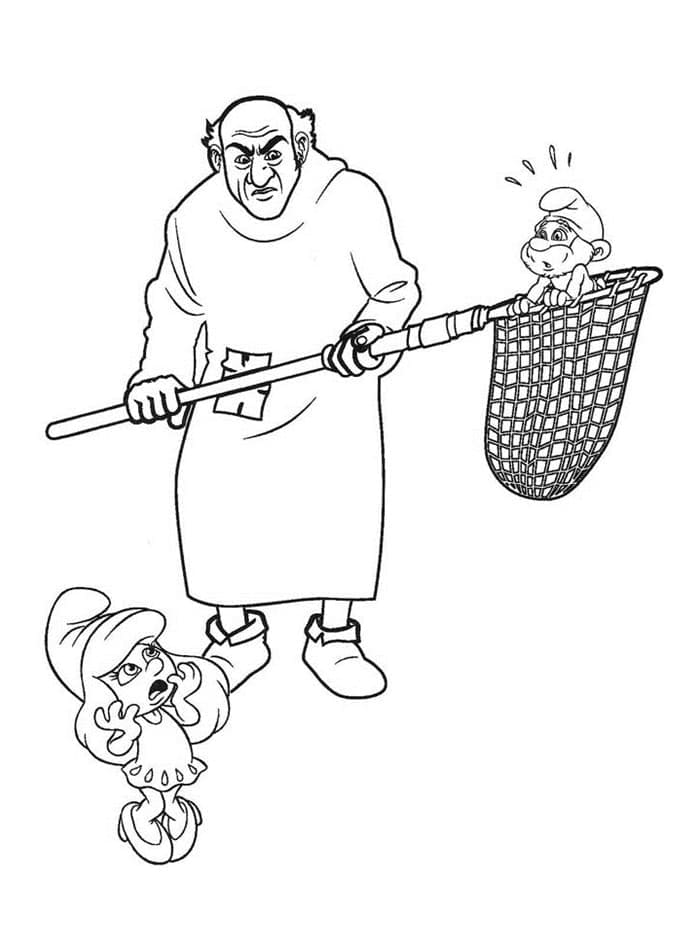 Gargamel fängt Schlümpfe