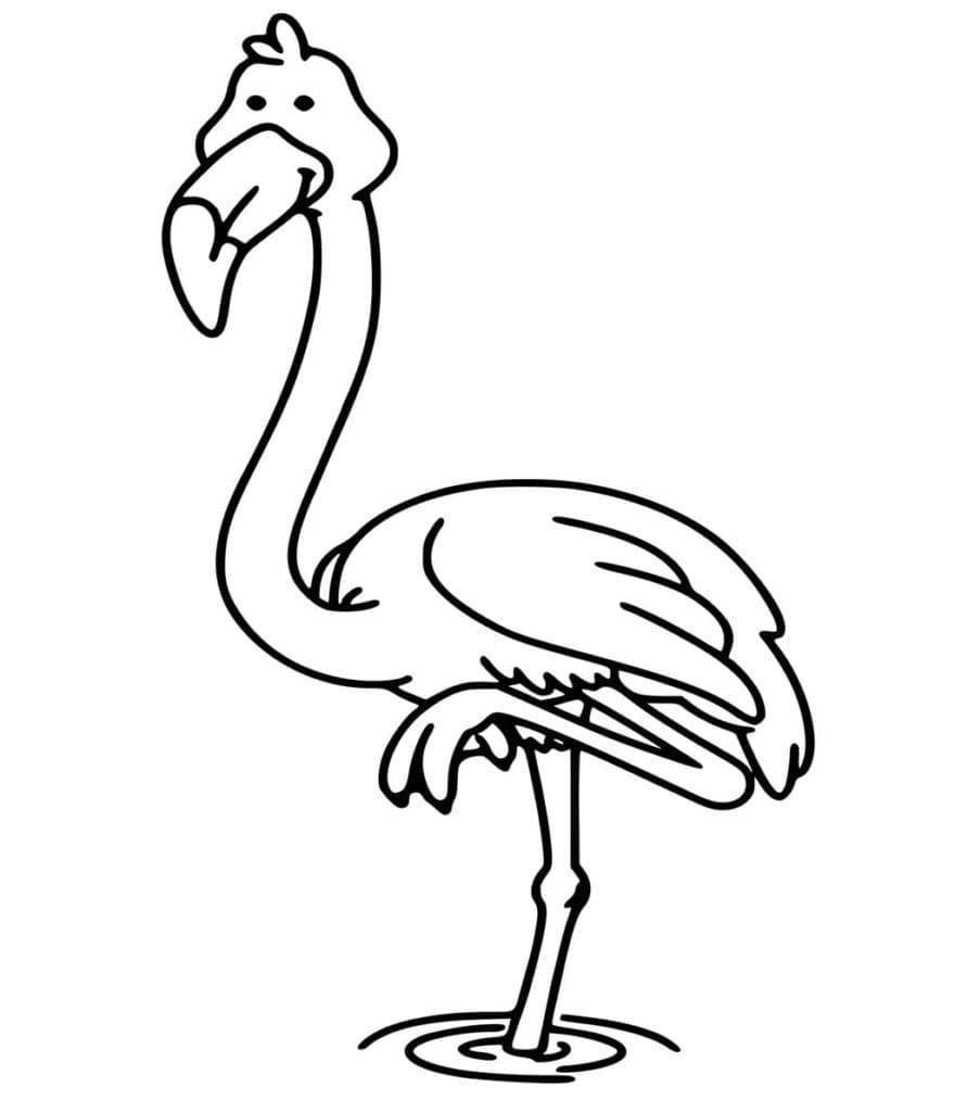 Lächelnder Flamingo
