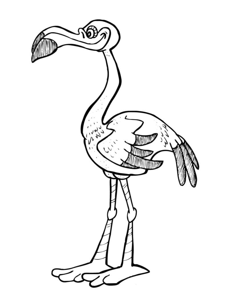 Lustiger Flamingo