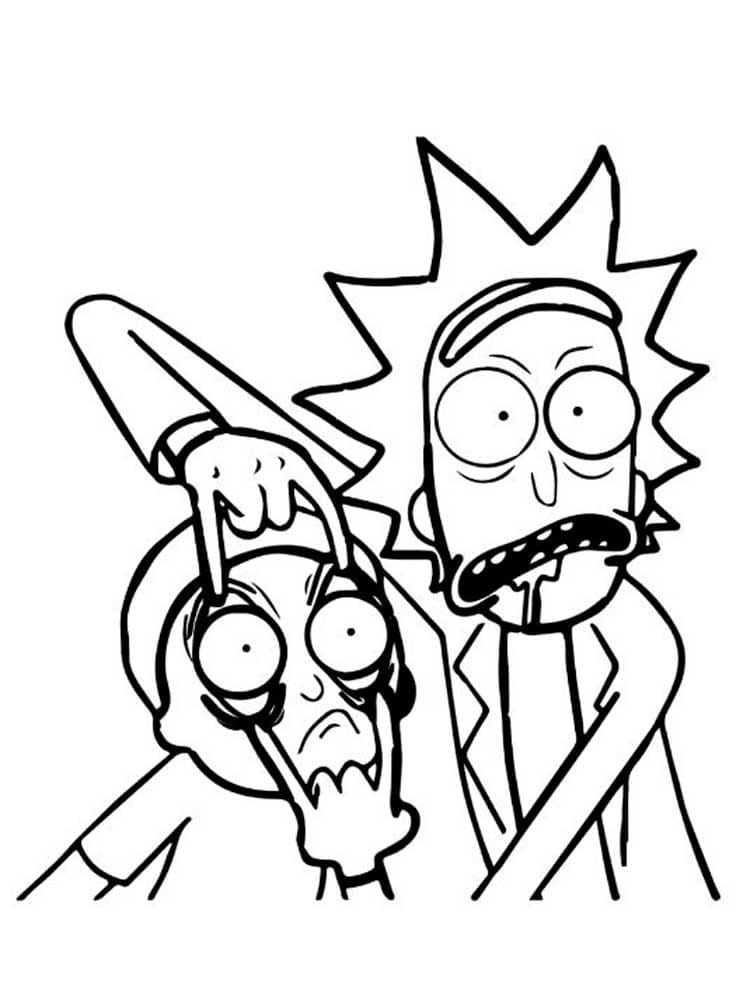 Rick und Morty ausmalbilder