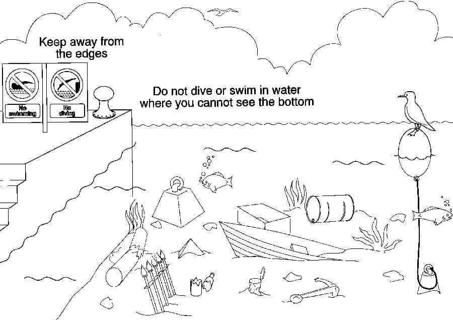 Wassersicherheit zum Ausdrucken für Kinder