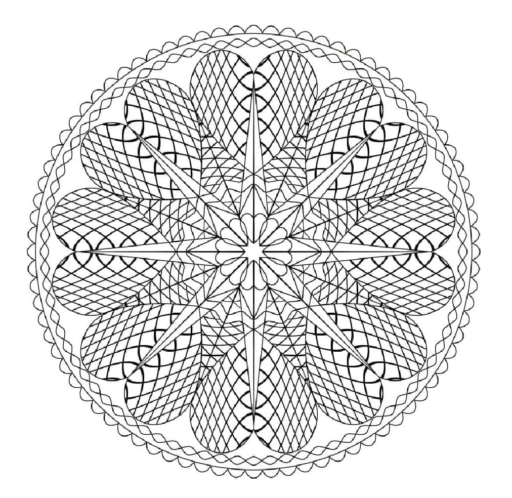 Abstrakte Mandala Bild