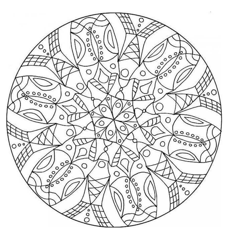 Abstrakte Mandala drucken