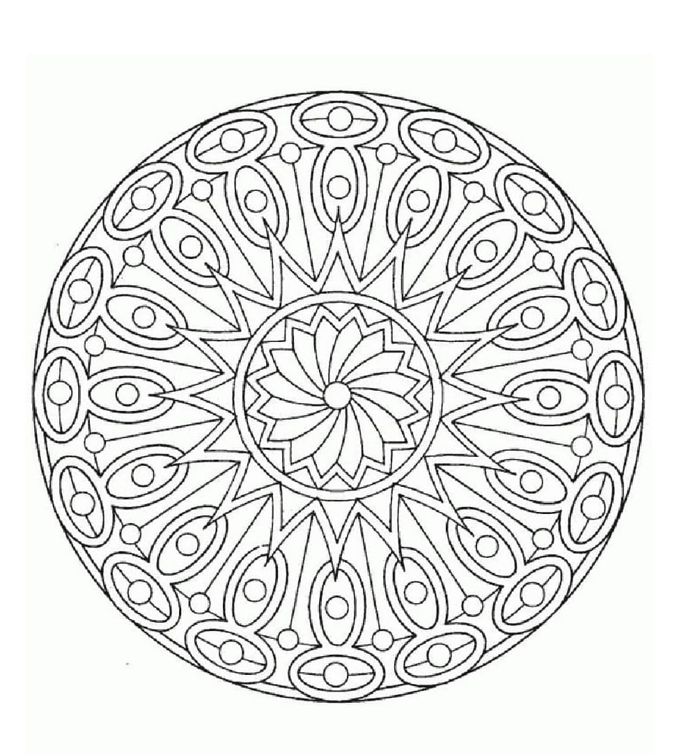 Abstrakte Mandala kostenlos