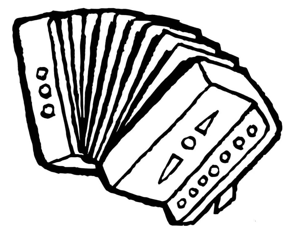 Drucken Sie das Akkordeon kostenlos aus