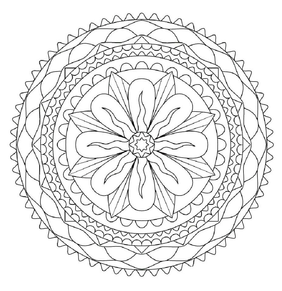 Kostenloses Abstrakte Mandala