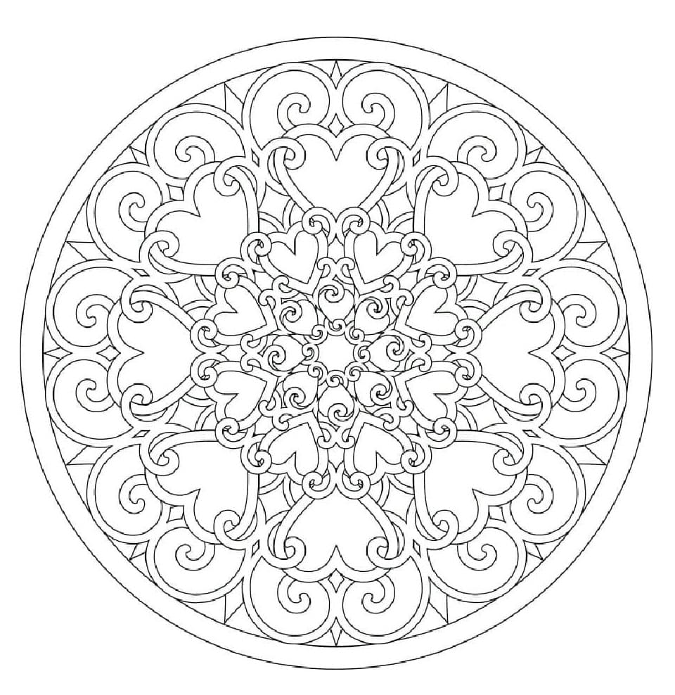 Zeichnung eines Abstrakte Mandalas