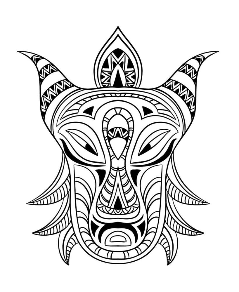 Afrikanische Masken für Hexen