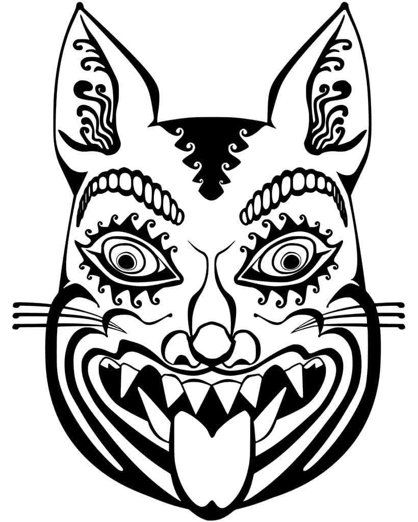 Afrikanische Schakalmaske