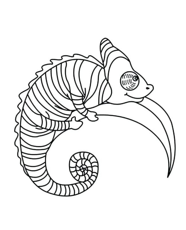 Chamäleon zum ausdrucken