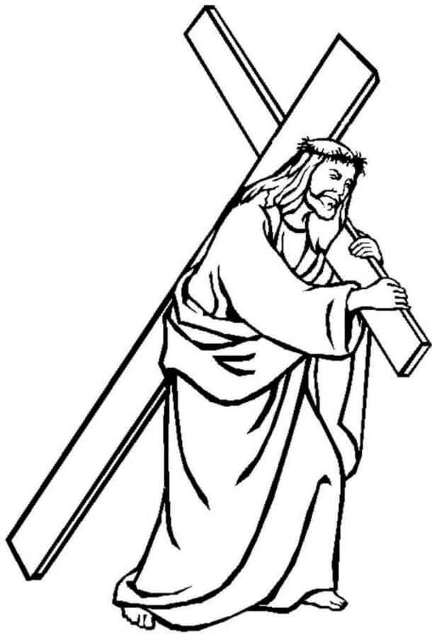Christ mit einem Kreuz