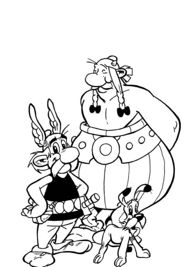 Asterix und Obelix ausmalbilder