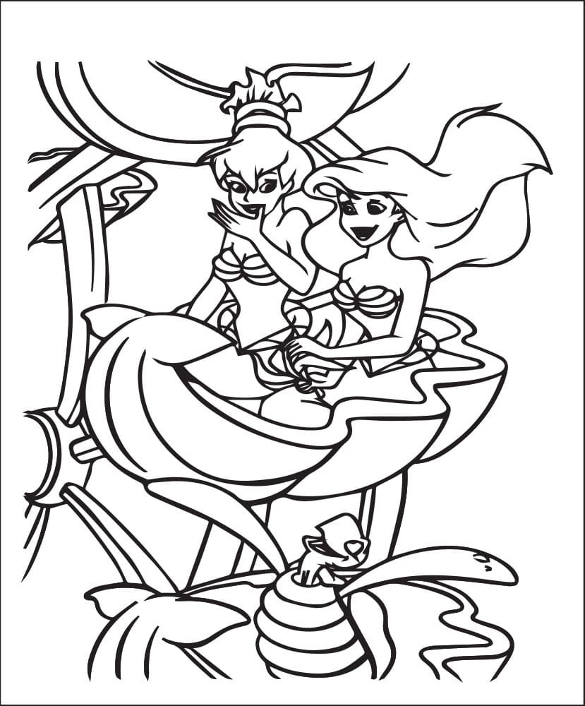 Drucken Arielle hat Spaß beim Spielen