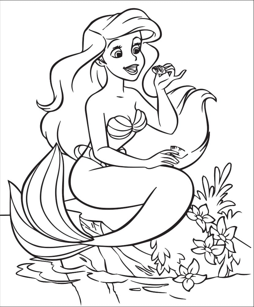 Drucken Arielle isst Kuchen