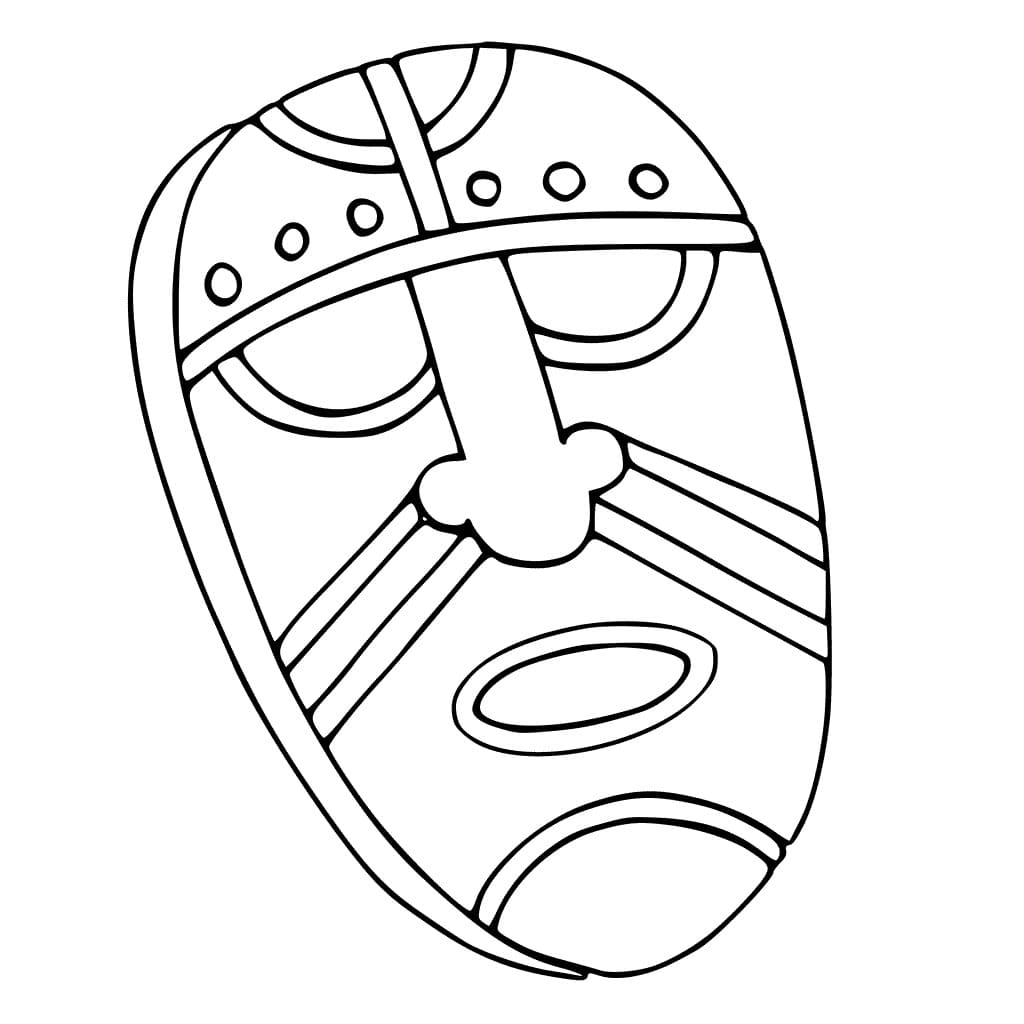 Einfache afrikanische Maske