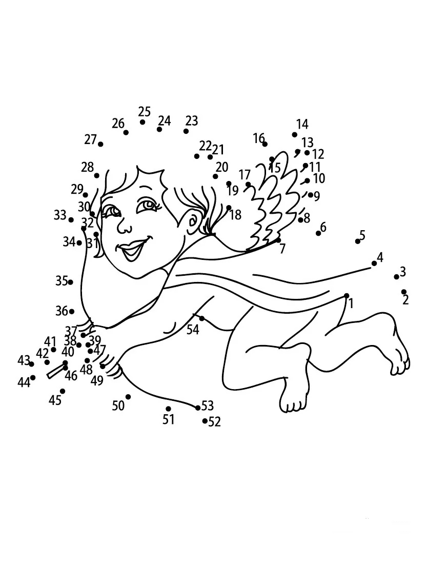 Engel der Liebe Punkt zu Punkt