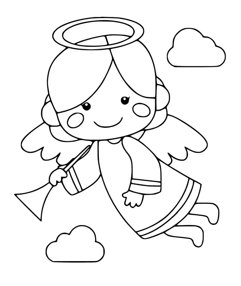 Entzückender Weihnachtsengel