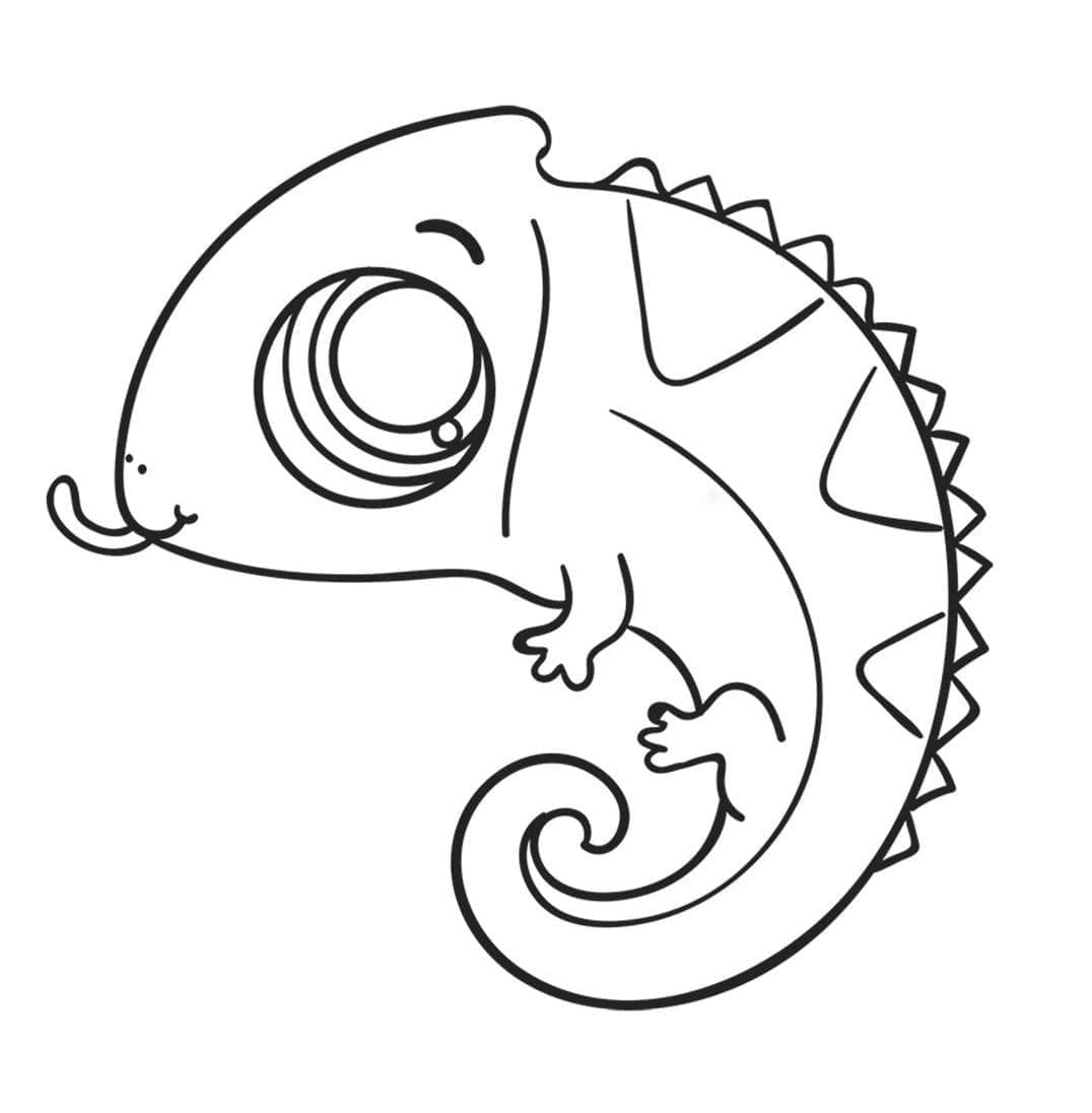 Entzückendes Chamäleon