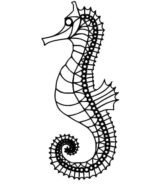 Geometrisches Seepferdchen