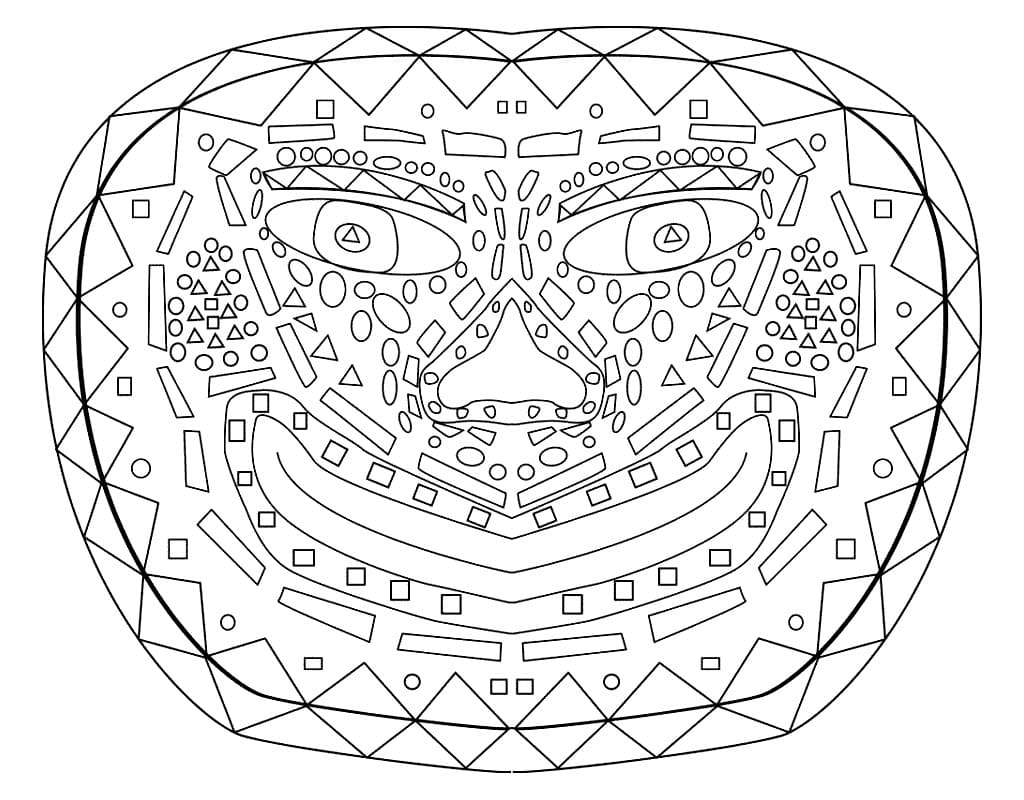 Große afrikanische Maske