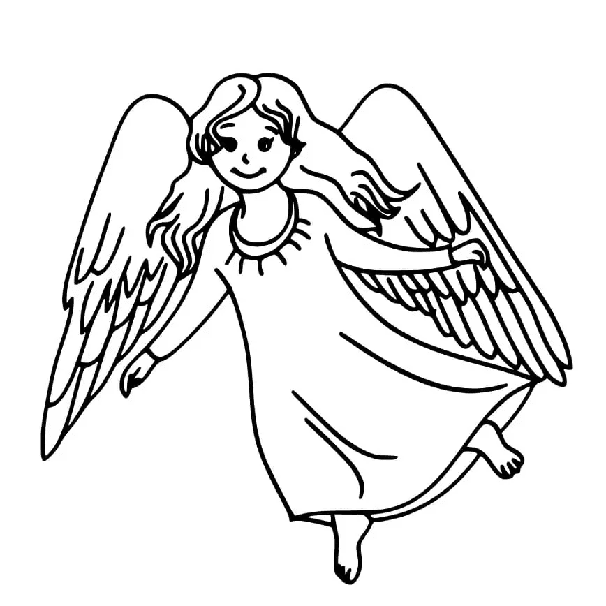 Hübscher Weihnachtsengel