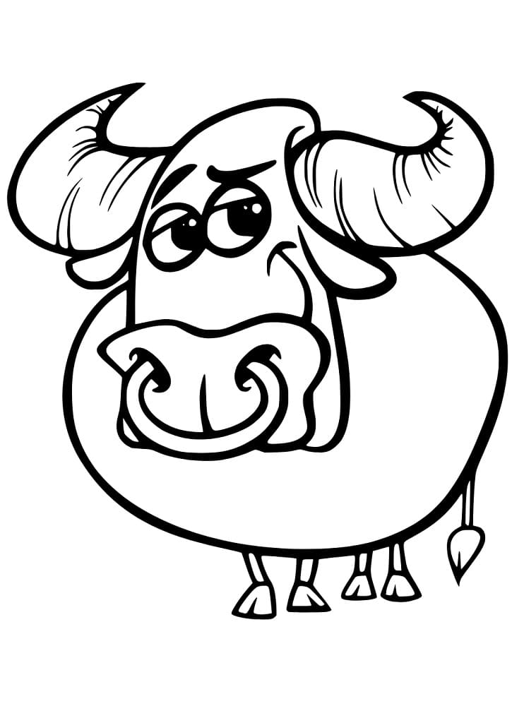 Karikatur Lustig Ochse