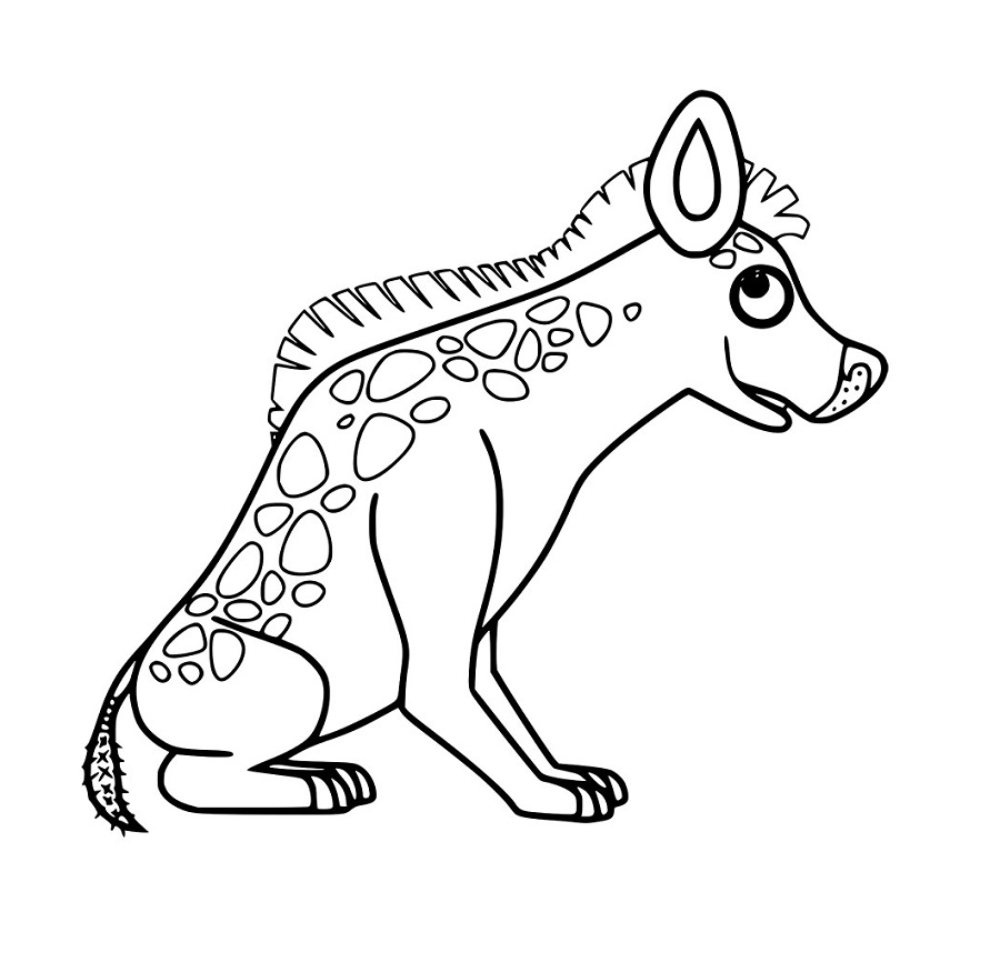 Karikatur Starke Hyänen