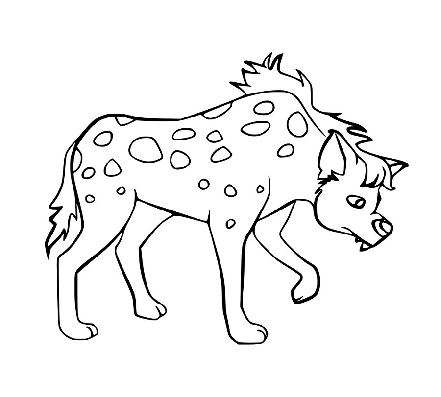 Klassische Braunen Hyäne